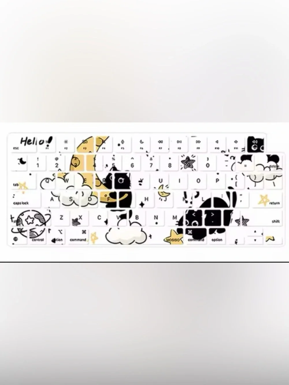 Cute Black Cat Clear Case for MacBook Pro 16.2” (2021–2025) – New